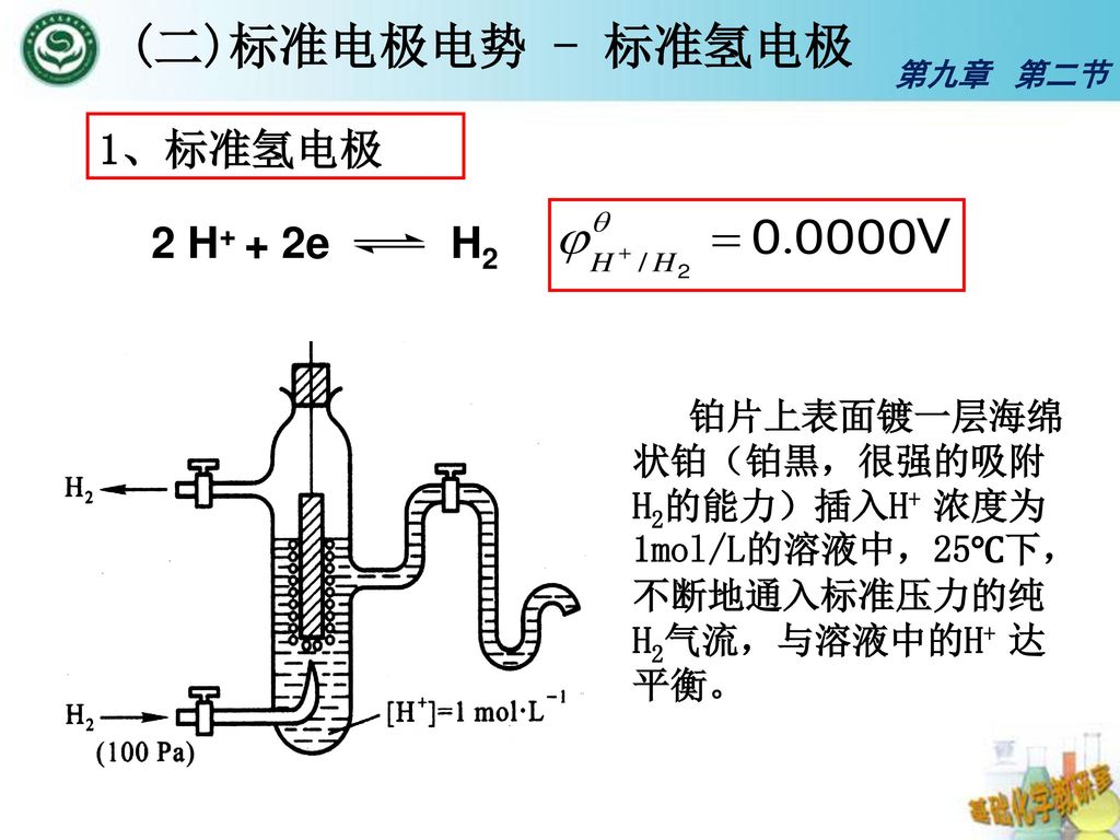 标准氢电极结构示意图图片